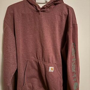 Carhartt Men's Burgundy Hoodie